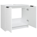 Armadietto da Bagno Bianco 64,5x33,5x59 cm in Legno truciolato