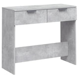 Tavolino da Salotto Grigio Cemento 90x36x75cm Legno truciolato