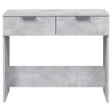 Tavolino da Salotto Grigio Cemento 90x36x75cm Legno truciolato