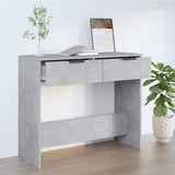 Tavolino da Salotto Grigio Cemento 90x36x75cm Legno truciolato