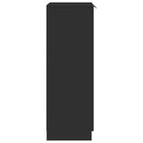 Scarpiera Nera 59x35x100 cm in Legno truciolato