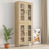 Armadietto Pensile a Parete Rovere Sonoma 69,5x34x90 cm