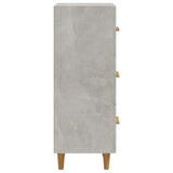 Credenza Grigio Cemento 34,5x34x90 cm in Legno truciolato