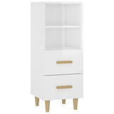 Credenza 34,5x34x90 cm in Legno truciolato Bianco Lucido