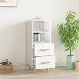 Credenza 34,5x34x90 cm in Legno truciolato Bianco Lucido