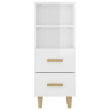 Credenza 34,5x34x90 cm in Legno truciolato Bianco Lucido
