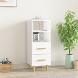 Credenza 34,5x34x90 cm in Legno truciolato Bianco Lucido