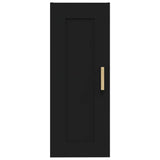 Armadietto a Muro Nero 35x34x90 cm in Legno truciolato