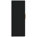 Armadietto a Muro Nero 35x34x90 cm in Legno truciolato