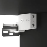 Armadietto a Muro Nero 35x34x90 cm in Legno truciolato