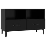 Mobile Porta TV Nero 80x36x50 cm in Legno truciolato