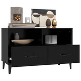Mobile Porta TV Nero 80x36x50 cm in Legno truciolato
