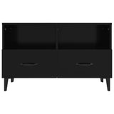 Mobile Porta TV Nero 80x36x50 cm in Legno truciolato