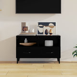 Mobile Porta TV Nero 80x36x50 cm in Legno truciolato
