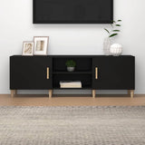 Mobile Porta TV Nero 150x30x50 cm in Legno truciolato