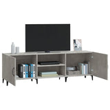 Mobile Porta TV Grigio Cemento 150x30x50cm in Legno truciolato