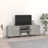 Mobile Porta TV Grigio Cemento 150x30x50cm in Legno truciolato
