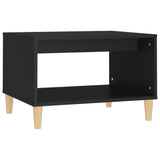 Tavolino da Salotto Nero 60x50x40 cm in Legno truciolato