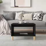 Tavolino da Salotto Nero 60x50x40 cm in Legno truciolato