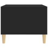 Tavolino da Salotto Nero 60x50x40 cm in Legno truciolato