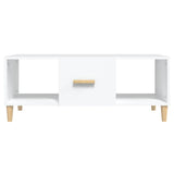 Tavolino da Salotto Bianco 102x50x40 cm in Legno truciolato