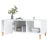 Tavolino da Salotto Bianco 102x50x40 cm in Legno truciolato