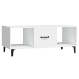 Tavolino da Salotto Bianco 102x50x40 cm in Legno truciolato