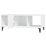 Tavolino da Salotto Bianco 102x50x40 cm in Legno truciolato
