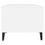 Tavolino da Salotto Bianco 102x50x40 cm in Legno truciolato