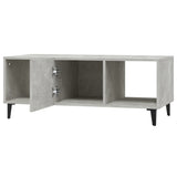 Tavolino Salotto Grigio Cemento 102x50x40 cm Legno truciolato