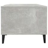 Tavolino Salotto Grigio Cemento 102x50x40 cm Legno truciolato