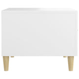 Tavolini da Salotto 2 pz Bianchi 50x50x40 cm Legno truciolato