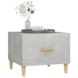 Tavolini Salotto 2pz Grigio Cemento 50x50x40 Legno truciolato