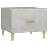 Tavolini Salotto 2pz Grigio Cemento 50x50x40 Legno truciolato