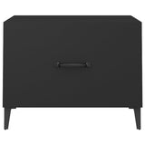 Tavolini da Salotto Gambe in Metallo 2 pz Neri 50x50x40 cm