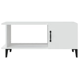 Tavolino da Salotto Bianco 90x50x40 cm in Legno truciolato