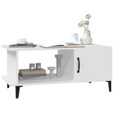 Tavolino da Salotto Bianco 90x50x40 cm in Legno truciolato