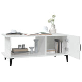 Tavolino da Salotto Bianco 90x50x40 cm in Legno truciolato