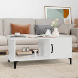 Tavolino da Salotto Bianco 90x50x40 cm in Legno truciolato