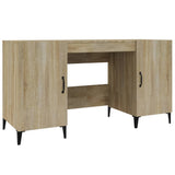 Scrivania Rovere Sonoma 140x50x75 cm in Legno truciolato