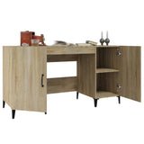 Scrivania Rovere Sonoma 140x50x75 cm in Legno truciolato