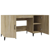 Scrivania Rovere Sonoma 140x50x75 cm in Legno truciolato