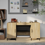 Scrivania Rovere Sonoma 140x50x75 cm in Legno truciolato