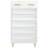 Scarpiera Bianca 60x35x105 cm in Legno truciolato