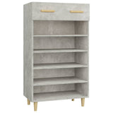 Scarpiera Grigio Cemento 60x35x105 cm in Legno truciolato