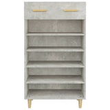 Scarpiera Grigio Cemento 60x35x105 cm in Legno truciolato