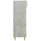 Scarpiera Grigio Cemento 60x35x105 cm in Legno truciolato