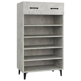 Scarpiera Grigio Cemento 60x35x105 cm in Legno truciolato