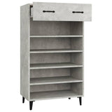 Scarpiera Grigio Cemento 60x35x105 cm in Legno truciolato