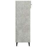 Scarpiera Grigio Cemento 60x35x105 cm in Legno truciolato